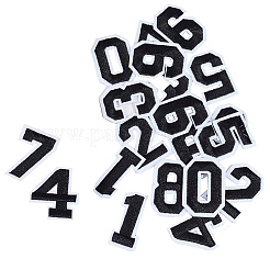 Number 0~9 Wool Felt Iron on/Sew on Patches&nbsp;AJEW-WH0308-314
