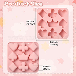 2 pcs Poker Theme Silicone Molds&nbsp;ST-CJ0007-85