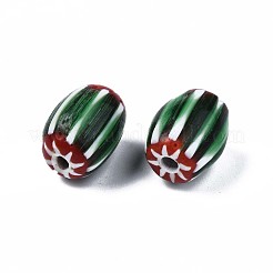 Handmade Millefiori Lampwork Beads&nbsp;LAMP-S197-024