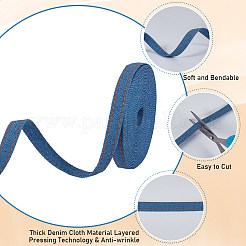 2 Sets Denim Fabric Ribbon&nbsp;SRIB-CY0001-27A