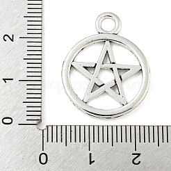 Tibetan Style Alloy Ring with Star Pendants&nbsp;TIBEP-Q043-036-RS