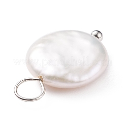Natural Baroque Pearl Keshi Pearl Pendants&nbsp;PALLOY-JF01494-02