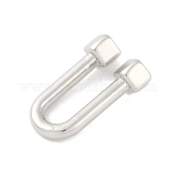 Rack Plating Brass U Shape Links Buckle for Dress Lingria Bikini Swimming Wear Accessories&nbsp;KK-A224-24A-P