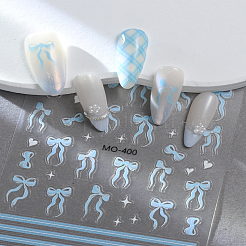 5Sheets 5 Colors Bowknot Self Adhesive Nail Art Stickers Decals&nbsp;MRMJ-LP0002-04