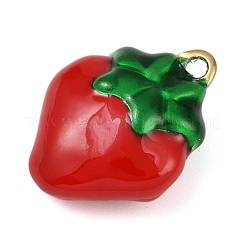 Brass Enamel Pendants&nbsp;KK-R224-14A-G