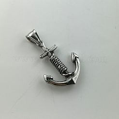 Retro Rock Punk Men's Anchor 304 Stainless Steel Pendant Necklaces&nbsp;DV9777