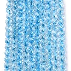 Crackle Transparent Glass Beads Strands&nbsp;GLAA-N068-02A-03