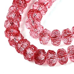 Crackle Transparent Glass Beads Strands&nbsp;GLAA-N068-03A-09