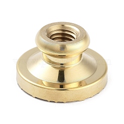 Texture Theme Roung Brass Stamp Head&nbsp;LS-AJEW-M036-06F-G