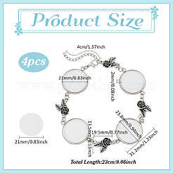 Heat Transfer 304 Stainless Steel Chain Bracelets Making Kits&nbsp;BJEW-PH01838