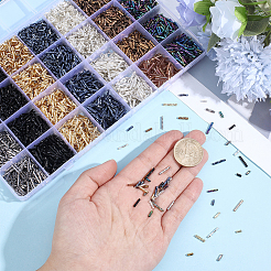 7490Pcs Glass Twisted Bugle Beads&nbsp;SEED-PA0001-27