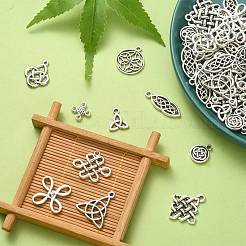 100Pcs 10 Styles Tibetan Style Alloy Pendants&nbsp;TIBEP-CJ0002-45