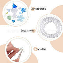 440Pcs 12 Styles Transparent Acrylic Pendants&nbsp;TACR-TA0001-85
