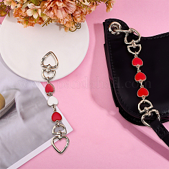 2Pcs 2 Colors Alloy Enamel Purse Strap Extenders&nbsp;PURS-BBC0001-07A
