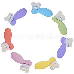60Pcs 6 Colors Resin Canochons&nbsp;RESI-CJ0001-168