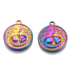 201 Stainless Steel Pendants&nbsp;STAS-N098-142M