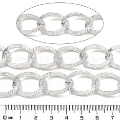 Aluminium Texture Curb Chains&nbsp;CHA-C002-07P