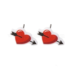 Wood Stud Earrings&nbsp;EJEW-M063-01A