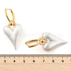 Two Tone Brass Hoop Earrings for Women&nbsp;EJEW-U055-20C-G