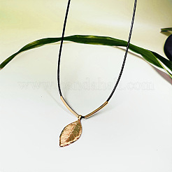 Alloy Leaf Dangle Earrings & Pendant Necklaces Sets&nbsp;FS-WG9FA8E-01