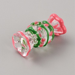 Transparent Acrylic European Beads&nbsp;TACR-TAC0006-03D