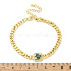 Brass Micro Pave Cubic Zirconia Bracelets&nbsp;LS-BJEW-S158-05G