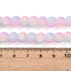 Crackle Glass Beads Strands&nbsp;GLAA-N009-8mm-04