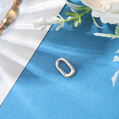 1Pc 925 Sterling Silver Spring Gate Rings&nbsp;STER-BBC0008-50D