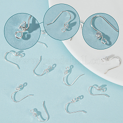 10Pcs 925 Sterling Silver Earring Hooks&nbsp;STER-BBC0001-14