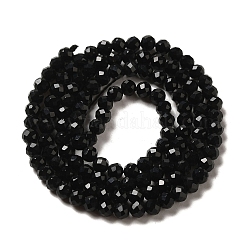 Natural Black Onyx Beads Strands&nbsp;G-K020-3mm-30