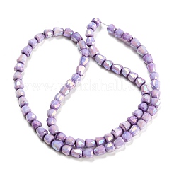Electroplate Glass Beads Strand&nbsp;GLAA-G088-03-01F