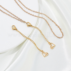 2Pcs 2 Styles 304 Stainless Steel Chain Extender&nbsp;STAS-FH0002-31G