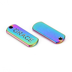Rainbow Color Alloy Charms&nbsp;PALLOY-S180-250-NR