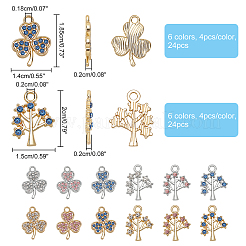 48Pcs 12 Style Alloy Pendants&nbsp;FIND-FH0003-73