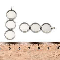 304 Stainless Steel Pendant Cabochon Settings&nbsp;STAS-K320-03B-P