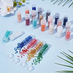2147Pcs 24 Styles Glass Bugle Beads&nbsp;SEED-ME0001-22