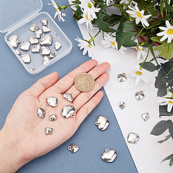 36Pcs 6 Style 304 Stainless Steel Pendants&nbsp;STAS-UN0024-76