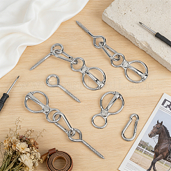 4 Bags Alloy Heavy Duty Horse Tie Ring&nbsp;FIND-BC0019-72P