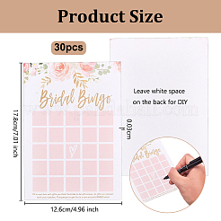 30Pcs Wedding Party Bingo Game Cards&nbsp;AJEW-WH0596-550