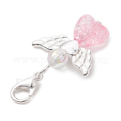Heart Angel Acrylic Pendant Decorations&nbsp;HJEW-JM02538-01