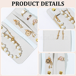 PU Imitation Leather Jewelry Rolls for Earrings Bracelets Necklaces&nbsp;AJEW-WH20020-456A
