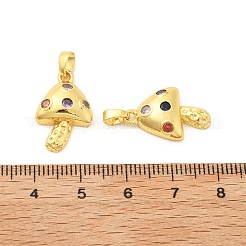 Brass Micro Pave Cubic Zirconia Pendants&nbsp;KK-G533-17G-02