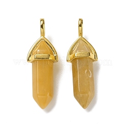 Natural Topaz Jade Pointed Pendants&nbsp;G-K329-56G