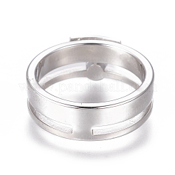304 Stainless Steel Finger Rings&nbsp;RJEW-F098-06P