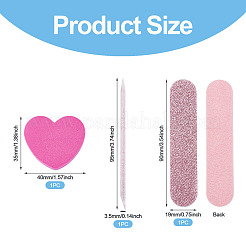 3Pcs Wood Nail Art Tools&nbsp;AJEW-TA0002-96B