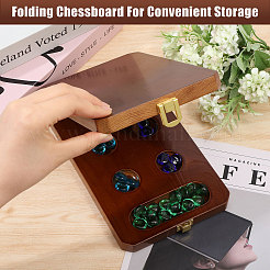 Wooden Chess Board Game Box&nbsp;DJEW-FG0006-82