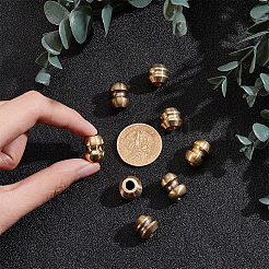 8Pcs 4 Styles Outdoor EDC Tool Brass Parachute Rope European Beads&nbsp;KK-NB0003-64