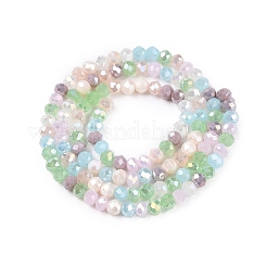 Electroplate Glass Beads Strands&nbsp;X-GLAA-T023-B16-02