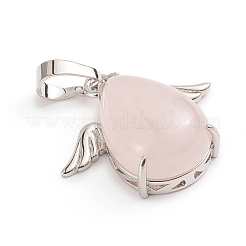Natural Rose Quartz Pendants&nbsp;G-I275-02I