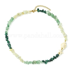 Natural Green Aventurine & Natural Malachite Necklaces&nbsp;NJEW-JN06632